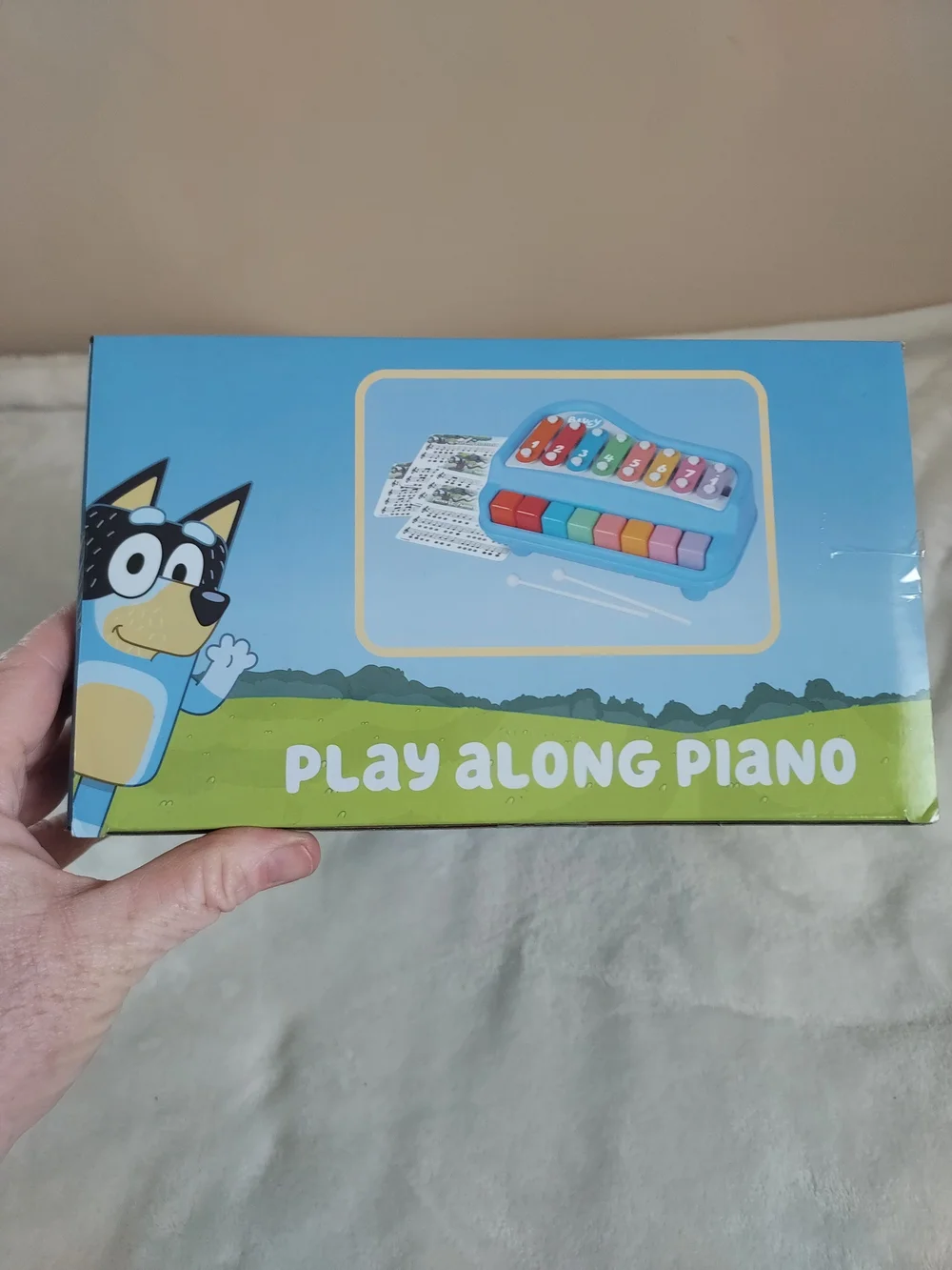 Bluey Kids Rainbow Xylophone Play Along Piano Toy Interactive Music Creativity